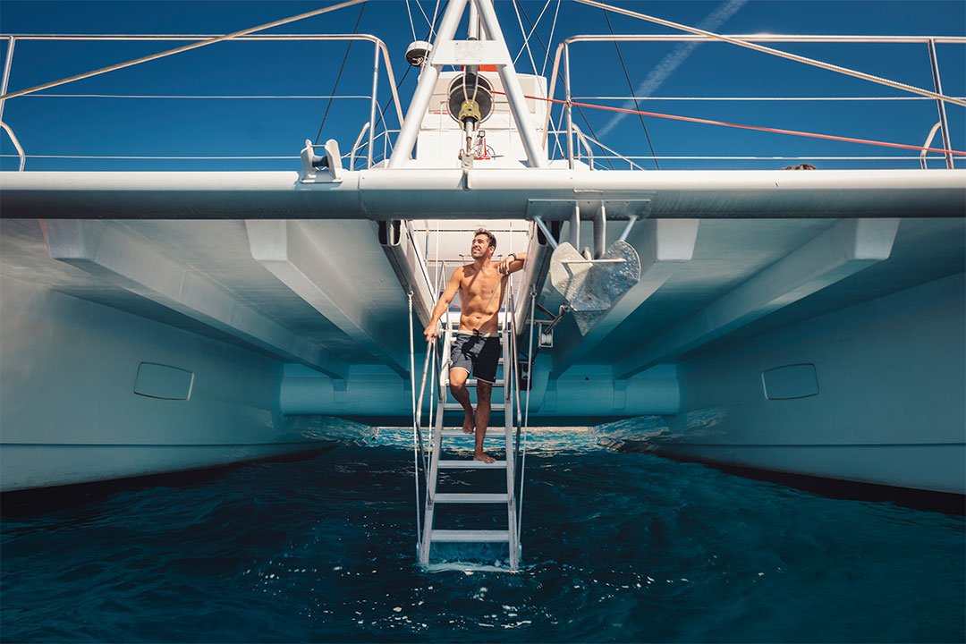 Large catamaran exterior