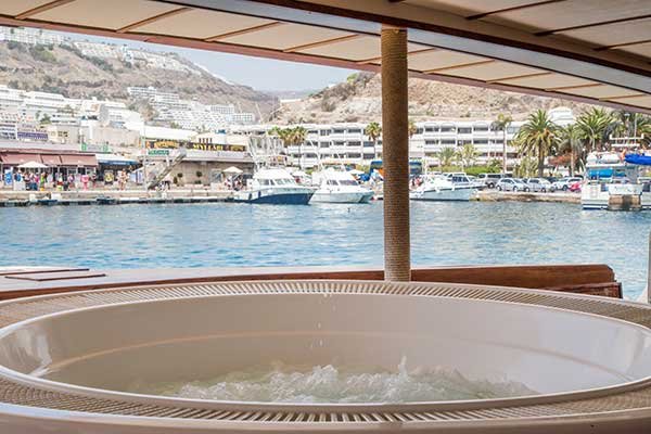 Gran Canaria catamaran on the sea